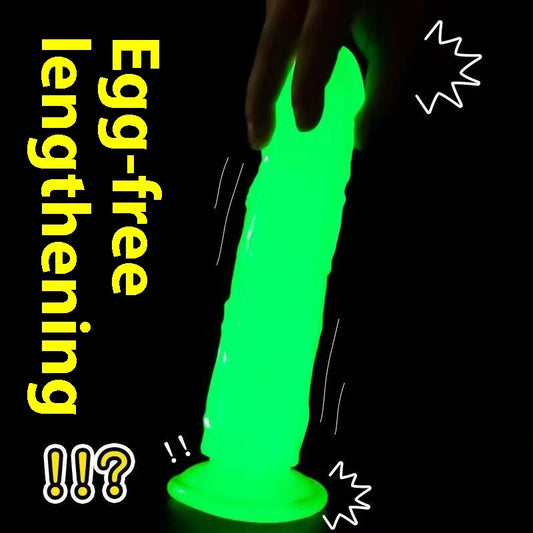Premium Glow-in-the-Dark Dildo – Leuchtender Luxus Vibrator